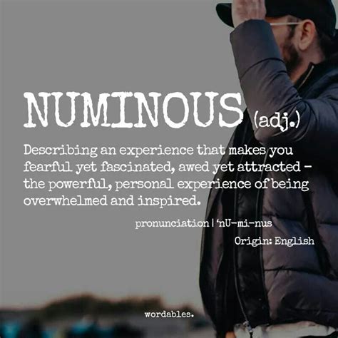 Numinous Unusual Words Rare Words Unique Words New Words Cool Words