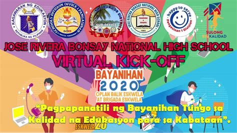 School Based Virtual Kick Off Brigada Eskwela And Oplan Balik Eskwela