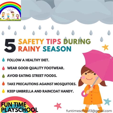 Safety Tips Rainy Season Rainy Season Safe Schools Safety Tips