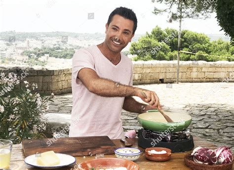Gino Dacampo Prepares Saffron Chicken Risotto Editorial Stock Photo