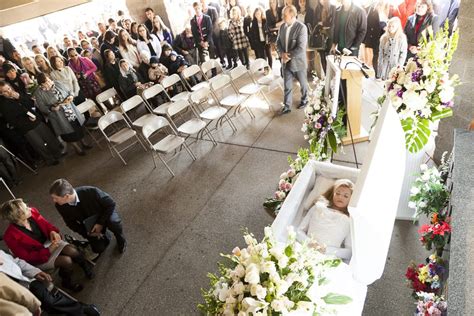 Liana Kotsura In Her Open Casket During Her Funeral