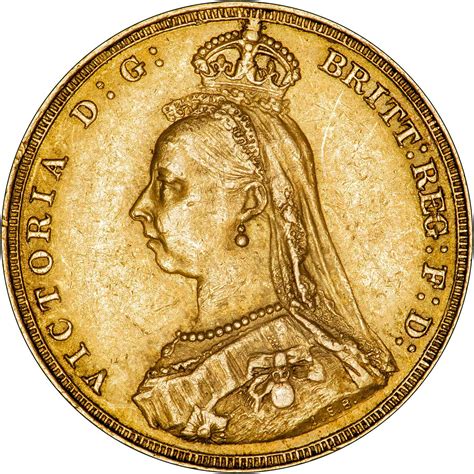 1887 Gold Sovereign Victoria Jubilee Head London Chards