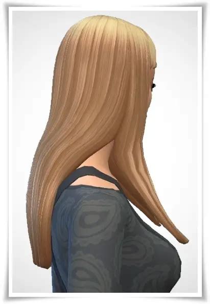 Birksches Sims Blog Straight Hair Short Bangs Sims Hairs