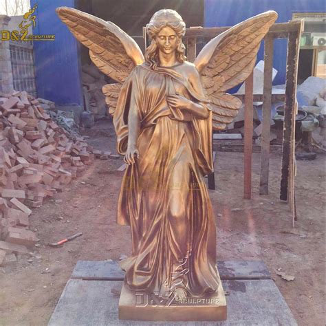 Bronze Female Guardian Angel Outdoor Garden Statue