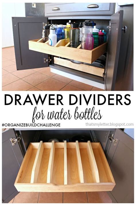 These shelf partitionrs are ideal for shared workspaces. diy drawer dividers for pull out cabinet drawer | Diy ...