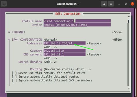 How To Set A Static Ip Address In Ubuntu