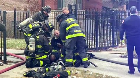 Firefighter Injured Rescuing Residents Youtube