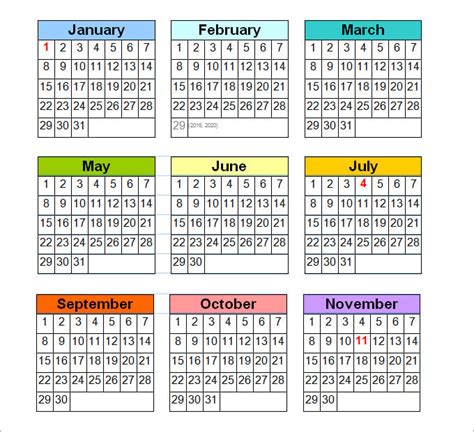 Perpetual Calendar Calendar Template Free Premium Free 8 Perpetual