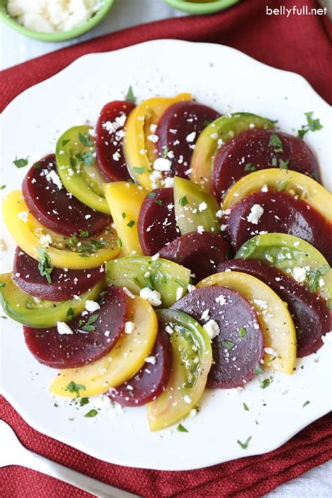 Beet Salad Recipe With Heirloom Tomatoes Belly Full