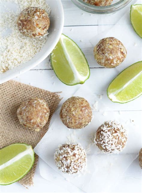 lime coconut energy bites vegan gluten free no added sugar vegan snacks healthy treats