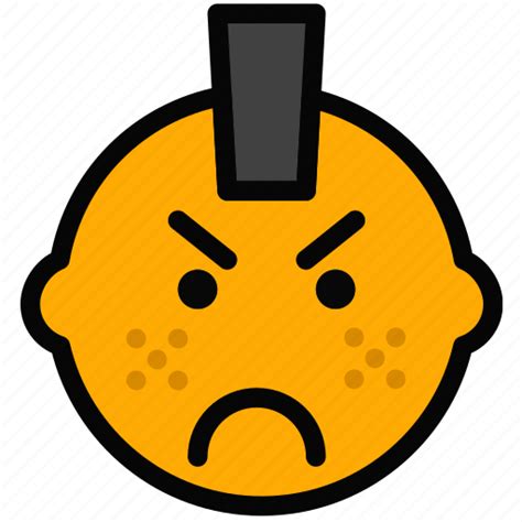 Emoji Emoticon Face Punk Icon