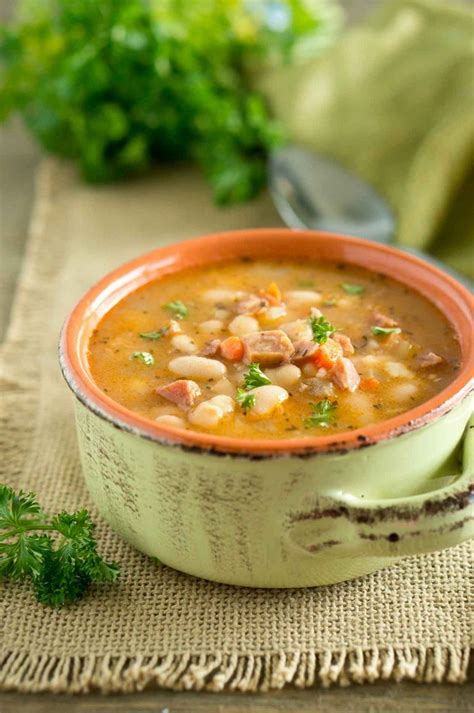 In a large soup pot, melt the butter. Instant Pot Ham White Bean Soup | Delicious Meets Healthy