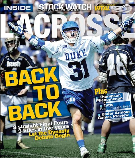Have You Seen The New Cover Of Julys Inside Lacrosse Magazine In The