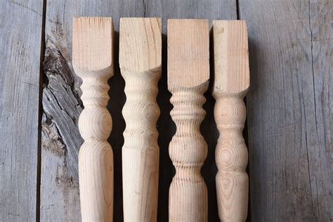 Chunky Wooden Balusters Vintage Spindles Architectural Salvage
