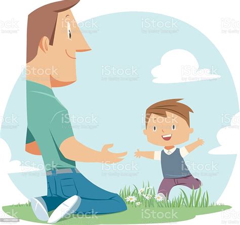 Father And Son Stock Illustration Download Image Now Istock