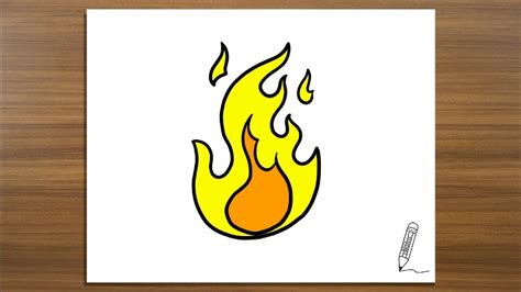 How To Draw Fire Flames Step By Step Youtube With Images Fire Images