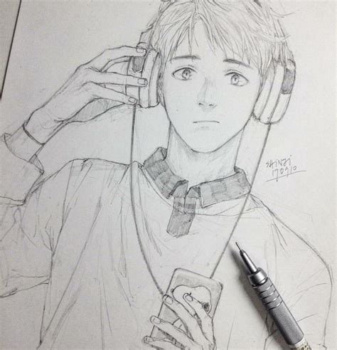 Artsketchesboy Anime Drawings Sketches Art Drawings Anime Boy Sketch