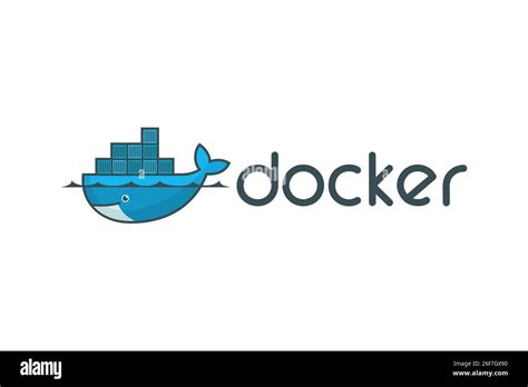 Docker Software Logo White Background Stock Photo Alamy