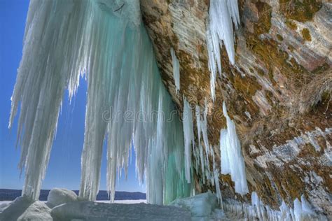 Grand Island Ice Cave Stock Photo Image Of Landscape 38751678