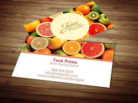Celebrate them all with gift cards. Juice Plus Business Card Design 5