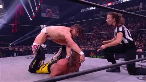 Bryan Danielson With The Rare Leg Lock Nose Pull On Chris Jericho Jay Hunter Nods In Approval