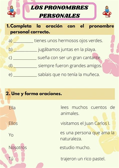 Pronombres Personales Interactive Activity For 3º You Can Do The