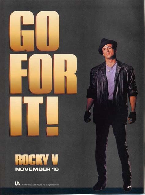 Rocky 5 Movie Poster Style D 27 X 40 1990