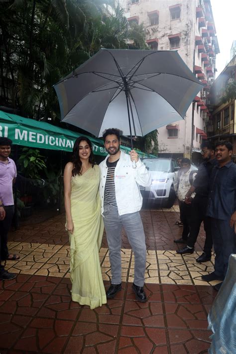 Janhvi Kapoor Varun Dhawan At The National College For Bawaal Movie Promotion On 24 July 2023