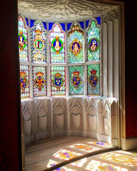 The Sun Is Shining Through Stained Glass Windows
