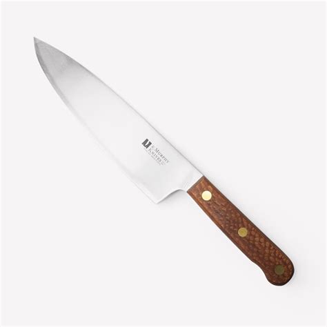 R Murphy Knives Carbon Steel Chefs Knife Leopard Wood Bespoke Post