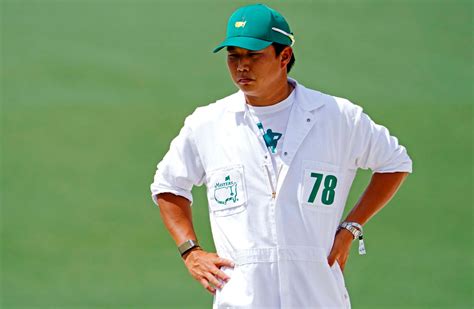 how a t shirt worn by hideki matsuyama s caddie brought us into the 2021 masters spotlight