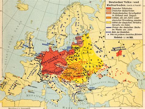 1936 Germany Europe Map Never Was