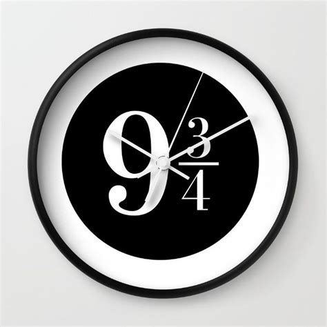 This clock is perfect. Subtle but not so subtle harry potter obsession