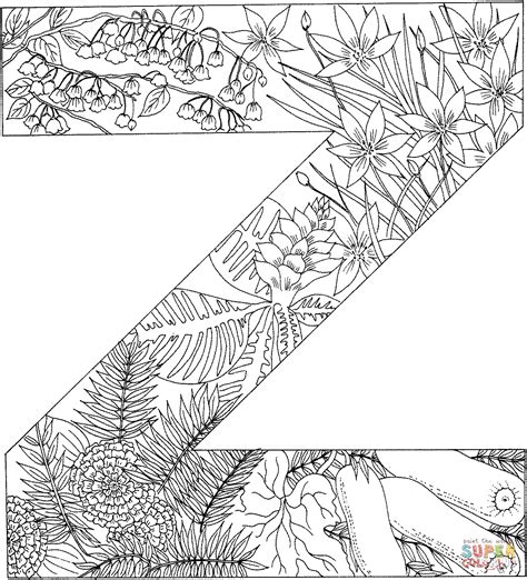 Printable Letter Z Coloring Pages Printable Word Searches