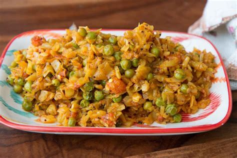 Patta Gobi Matar Nu Shaak Recipe Cabbage And Peas Sabzi Recipe By