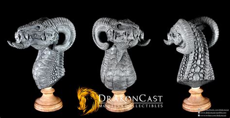 Ram Dragon Bust Final Sculpt By Drakoncast On Deviantart