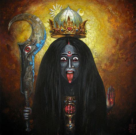 My Kali Maa Kalyani Painting By Serge Sunne Fine Art America