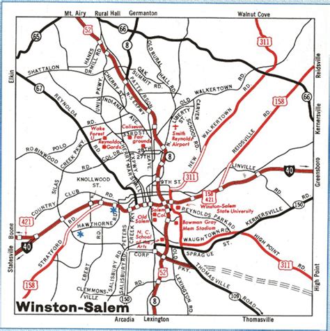 Maps Of Winston Salem North Carolina