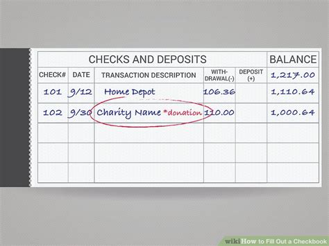 You'll need to write down your name and account number and list the cash amount of your deposit. How to Fill Out a Checkbook: 10 Steps (with Pictures) - wikiHow