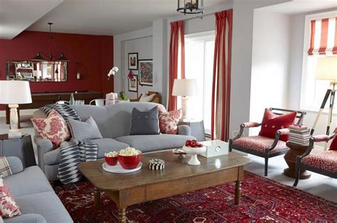 10 Gorgeous Red Accent Living Rooms