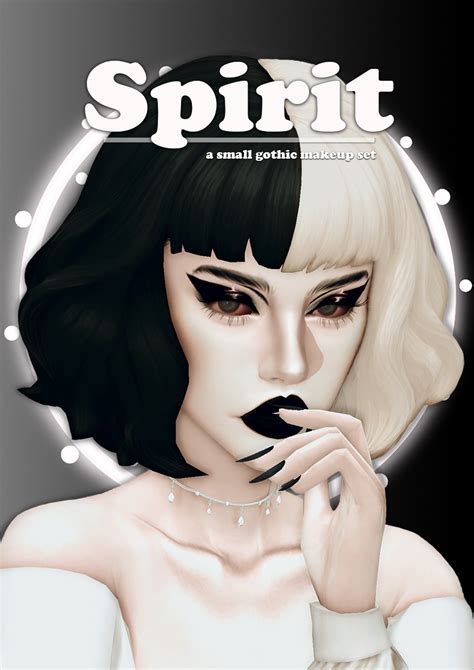 👻 Spirit A Small Gothic Makeup Set 👻 Lady Simmer On Patreon Sims 4
