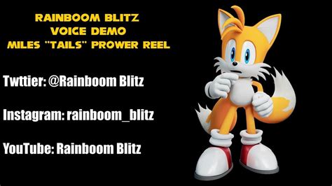 Miles Tails Prower Voice Demo Reel Youtube