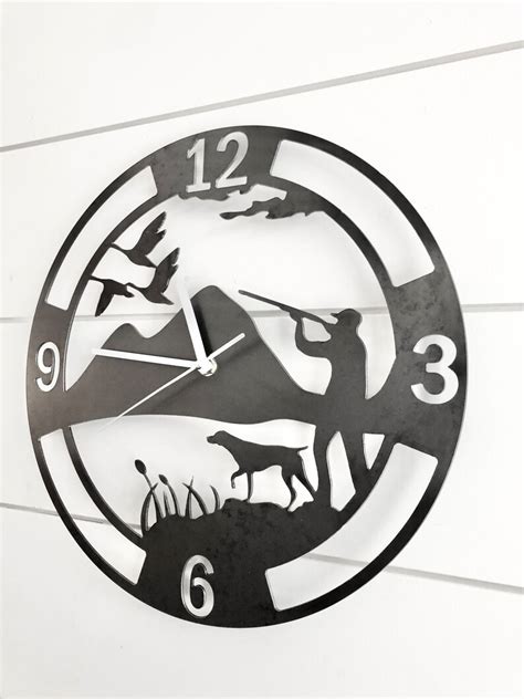 Duck Hunting Clock Bird Hunting Sign Grouse Hunting Etsy Canada