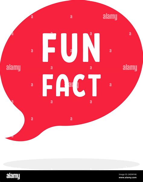 Simple Red Fun Fact Speech Bubble Stock Vector Image And Art Alamy