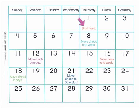 Calendar Math Grade 1 Download This Fun Calendar Printable For