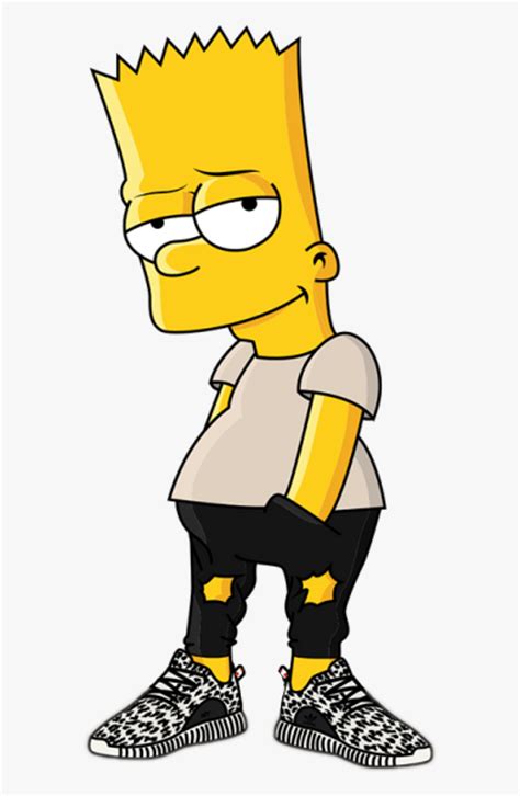 Bart Bape Supreme Logo Los Simpson Png Bart Transparent Png
