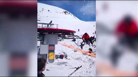Gudauri Ski Lift Accident Leaves At Least Ten Injured Youtube