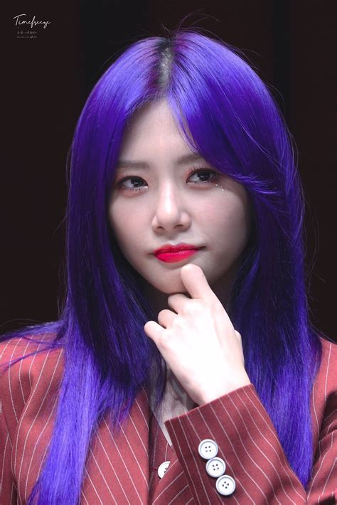 Female Kpop Idols With Purple Hair