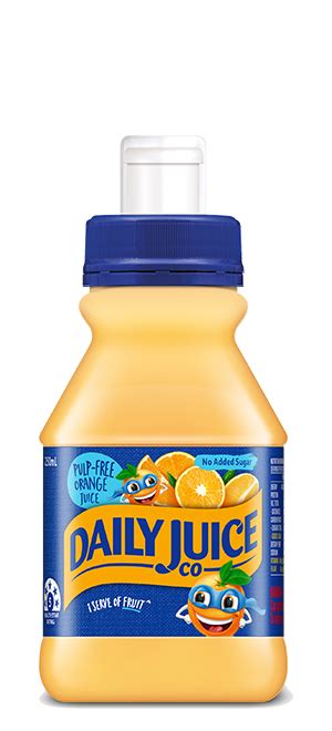 pulp free orange 250ml daily juice