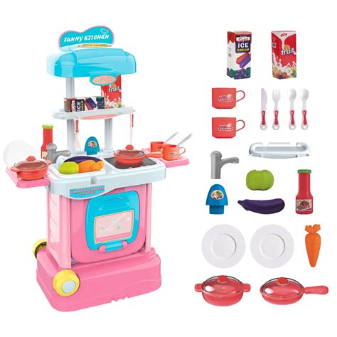 Lowestbest Pretend Play Kitchen Toys Birthday T Kids Cooking Toy